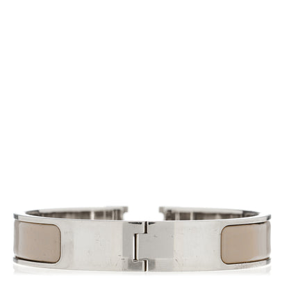 Hermes Enamel Narrow Clic Clac H Bracelet GM Chestnut 2 of 3