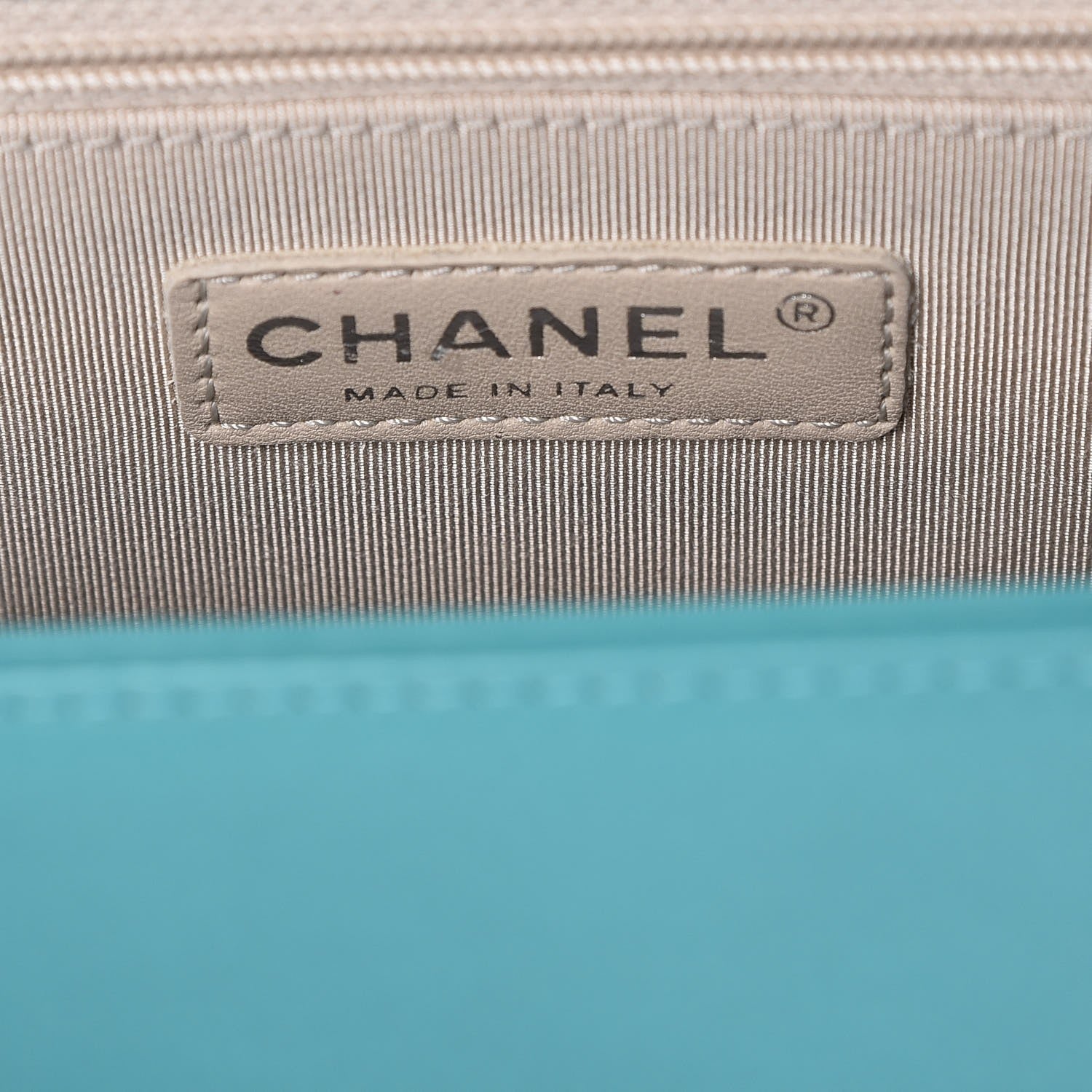 Chanel Lambskin Quilted Large Boy Flap Turquoise 7 of 9