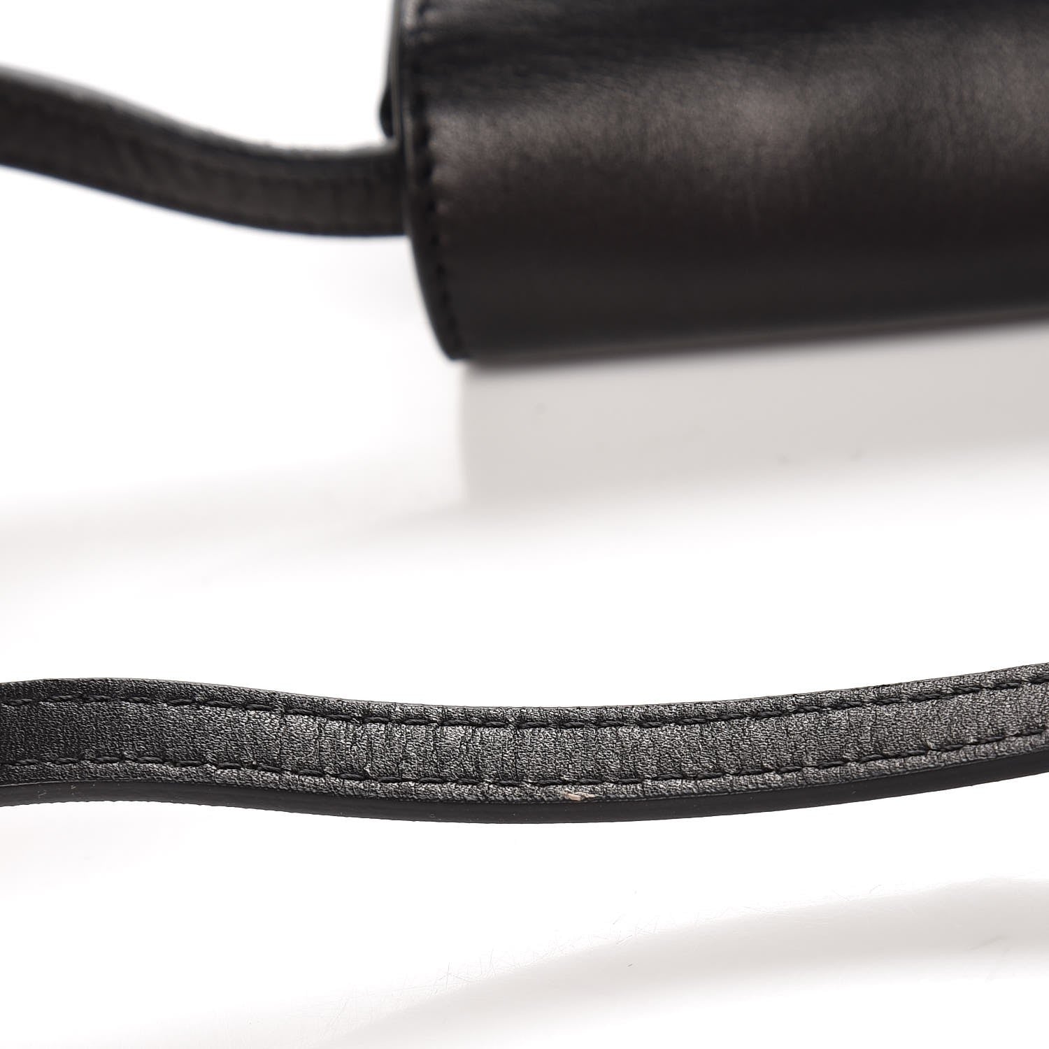 Celine Natural Calfskin Biker Evening Clutch on Strap Black 7 of 9