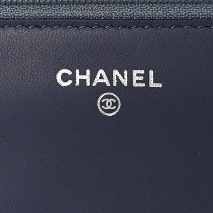 Chanel Lambskin Quilted Wallet On Chain WOC Lavender 6 of 12