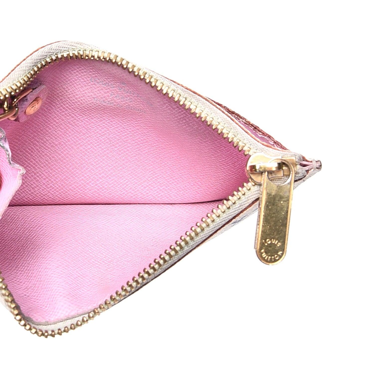 Louis Vuitton Monogram Multicolor Key Pouch White Litchi 5 of 9
