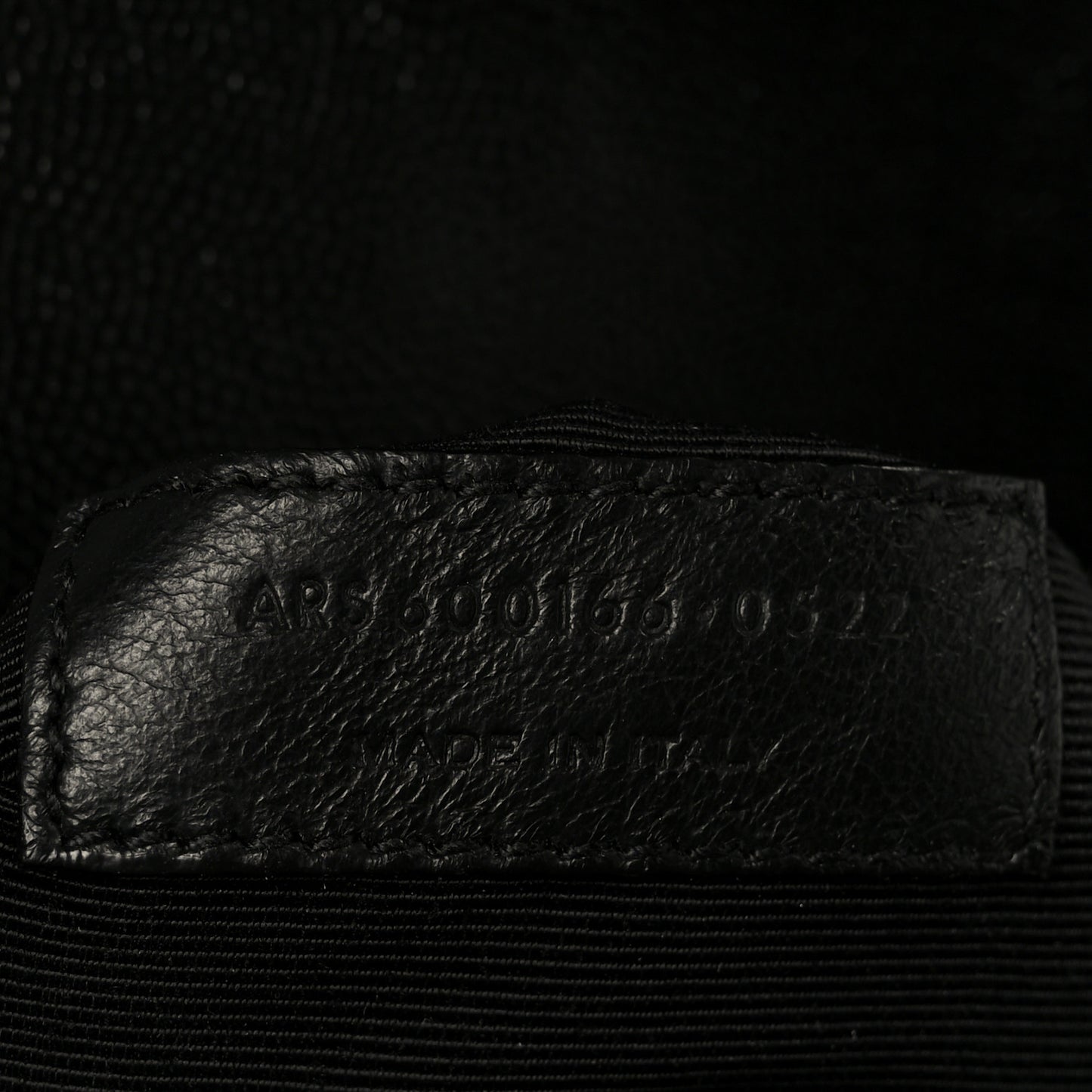 Grain De Poudre Textured Mixed Matelasse Large Triquilt Monogram Satchel Black