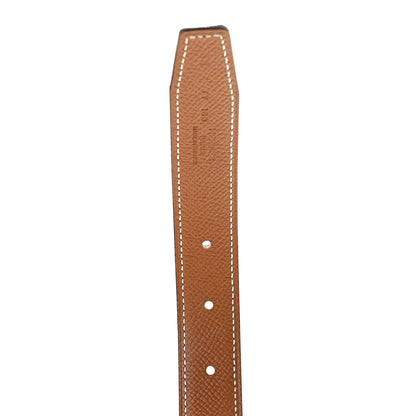Hermes Swift Epsom 24mm H Cursives Belt 80 Black Gold 3 of 5