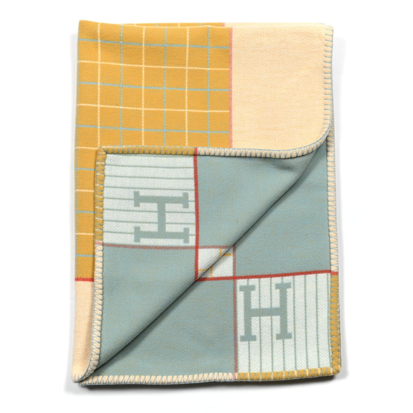 Wool Cashmere Avalon Passe-Passe Blanket Miel