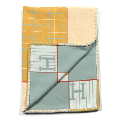 Hermes Wool Cashmere Avalon Passe-Passe Blanket Miel 2 of 4