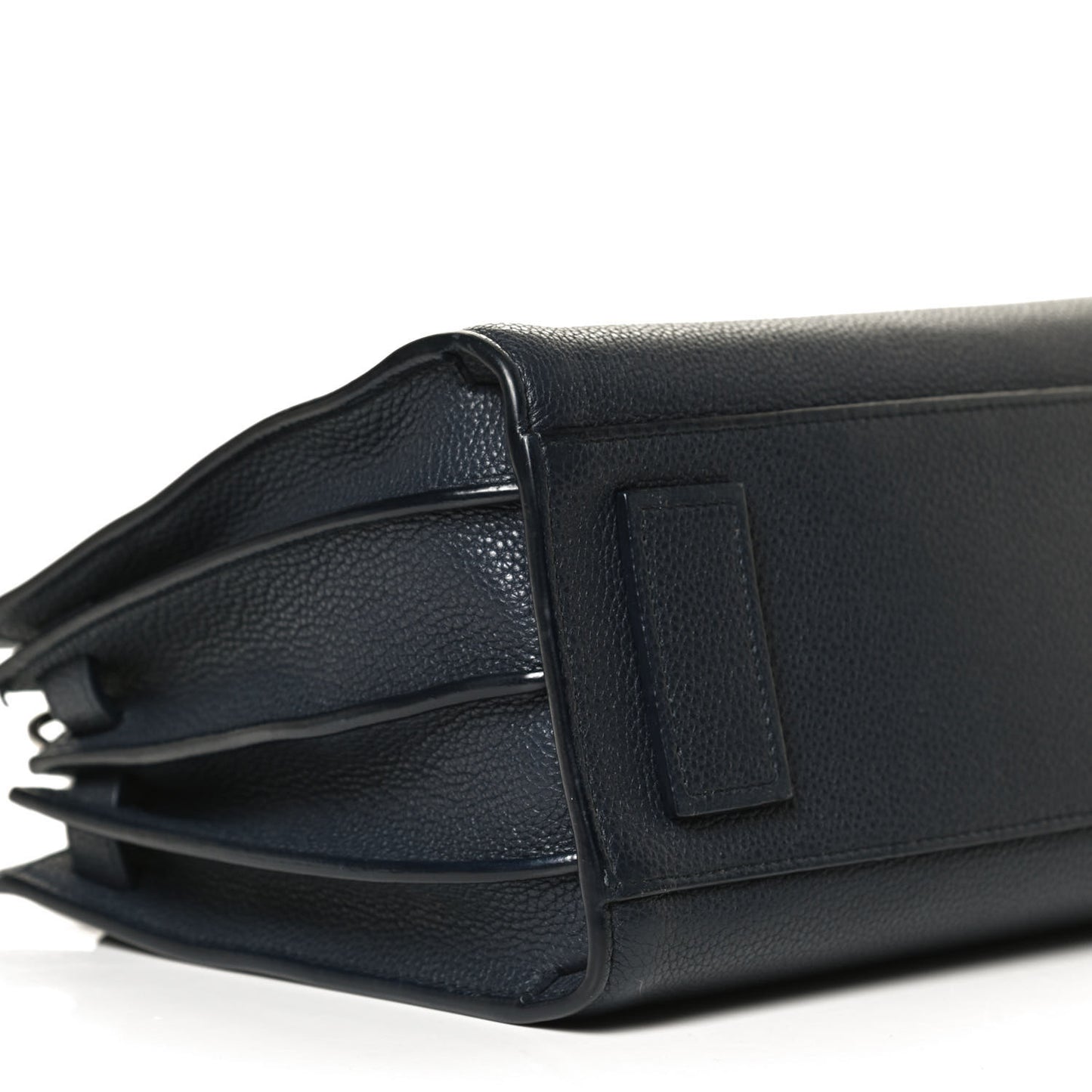 Grained Calfskin Baby Supple Sac De Jour Navy