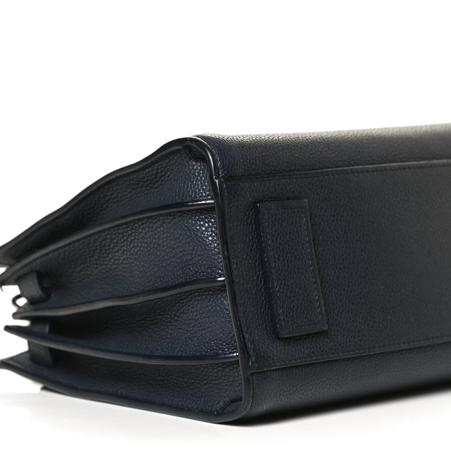 Saint Laurent Grained Calfskin Baby Supple Sac De Jour Navy 11 of 12