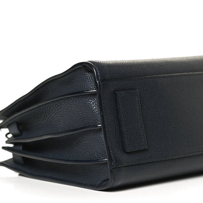 Saint Laurent Grained Calfskin Baby Supple Sac De Jour Navy 11 of 12