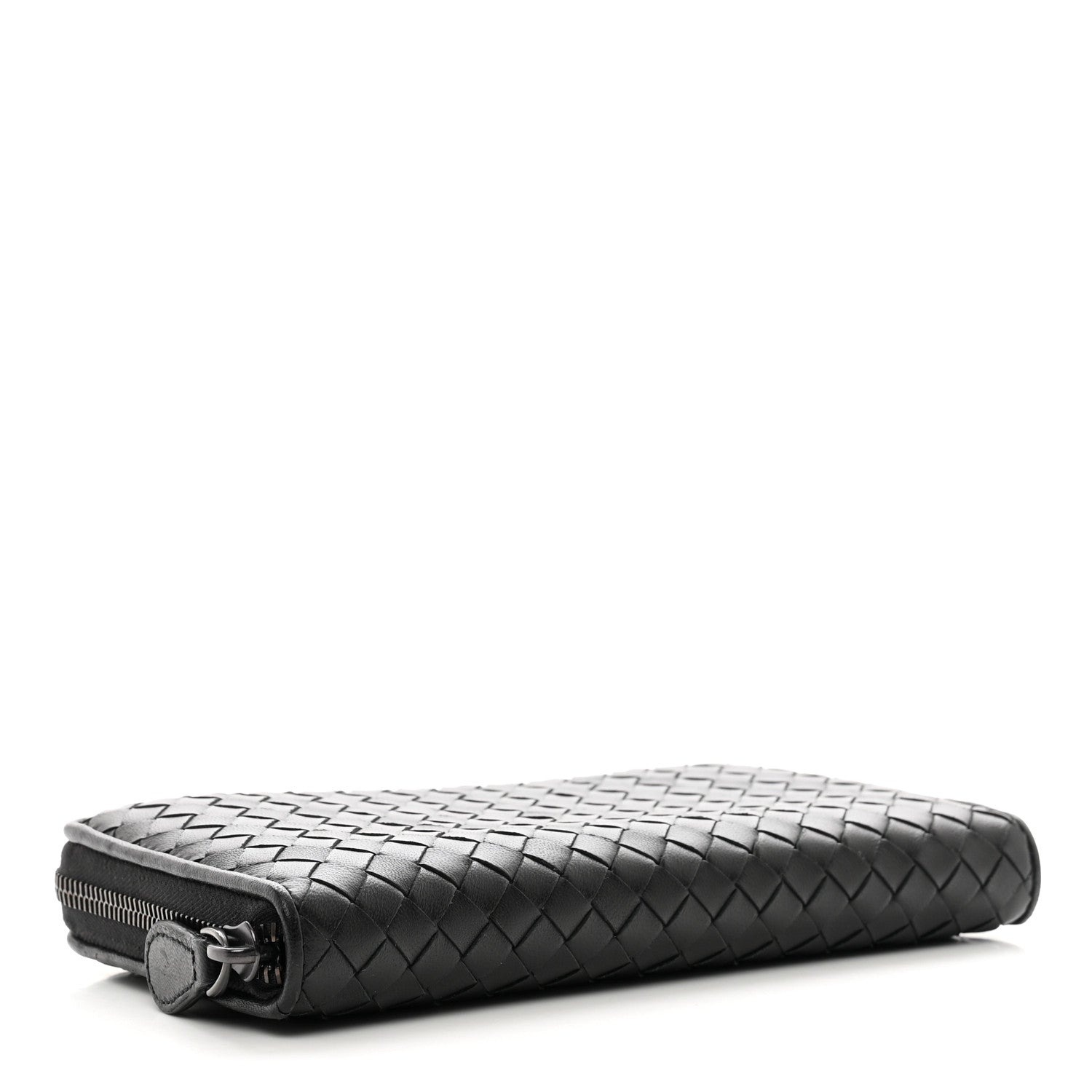 Bottega Veneta Nappa Intrecciato Zip Around Wallet Black 4 of 8