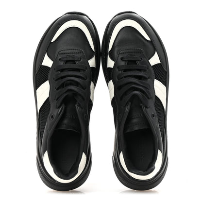 Bottega Veneta Calfskin Technical Mesh Speedster Sneakers 40.5 Black White 2 of 9