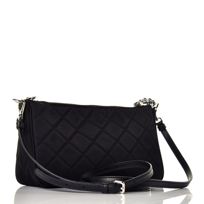 Prada Nylon Tessuto Impuntu Quilted Crossbody Bag Black 4 of 9