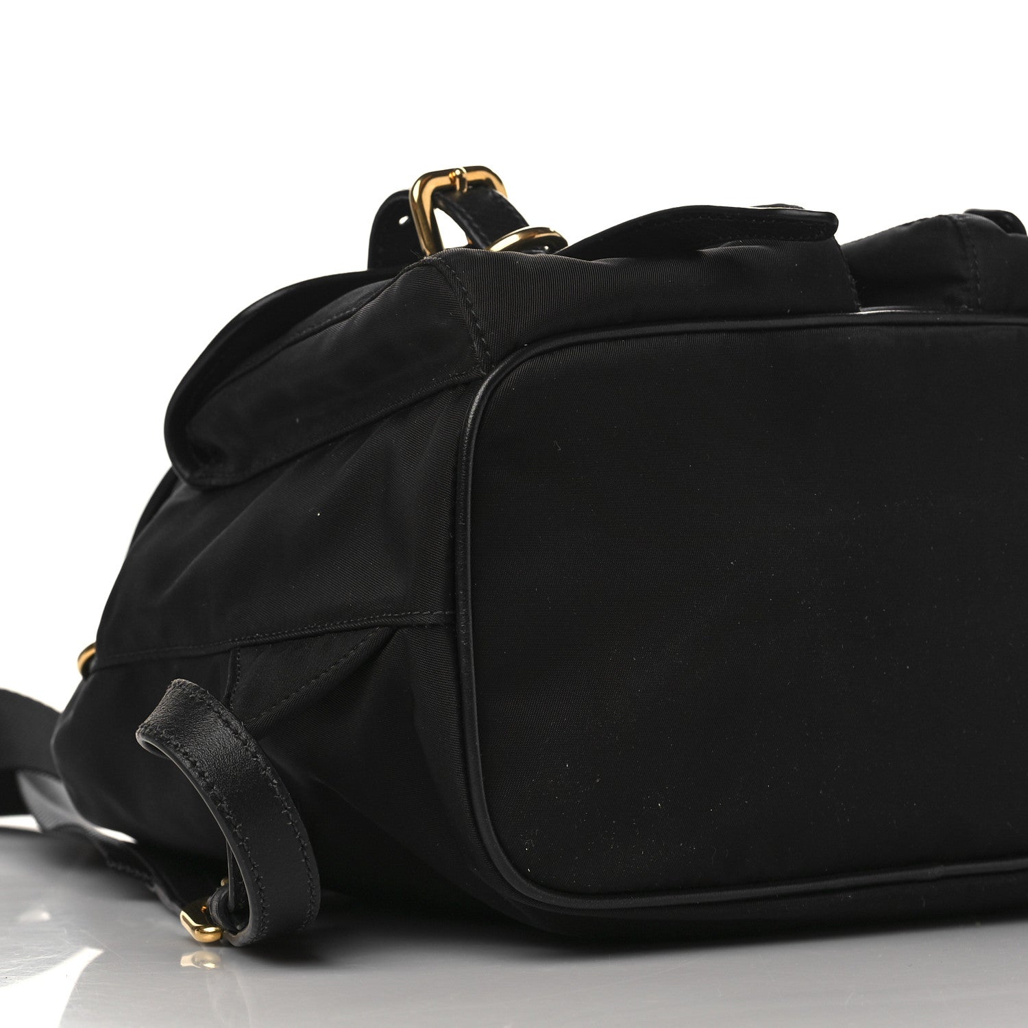 Prada Tessuto Nylon Vitello Backpack Black 8 of 9