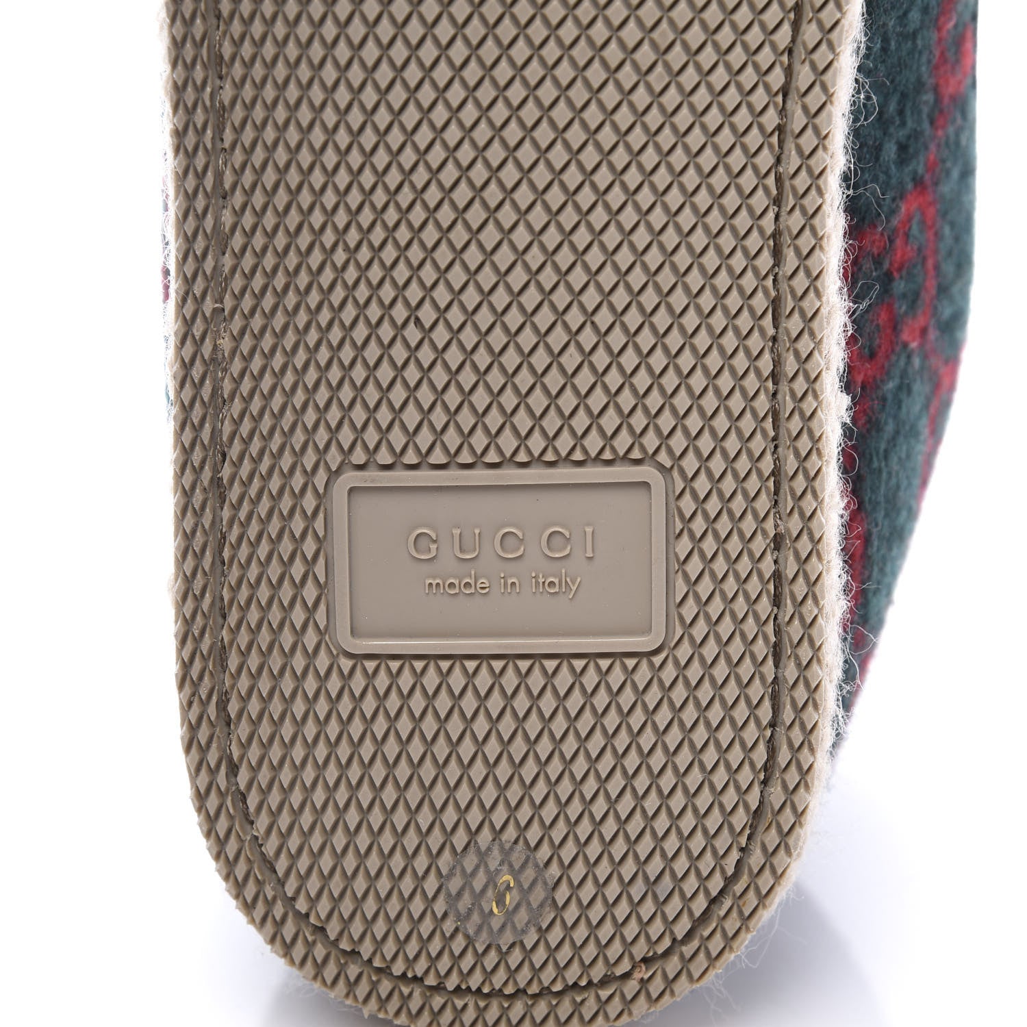 Gucci Covered Wool GG Monogram Mens Fria Horsebit Loafers 6 Green Red Shamarock Butterscotch 9 of 11