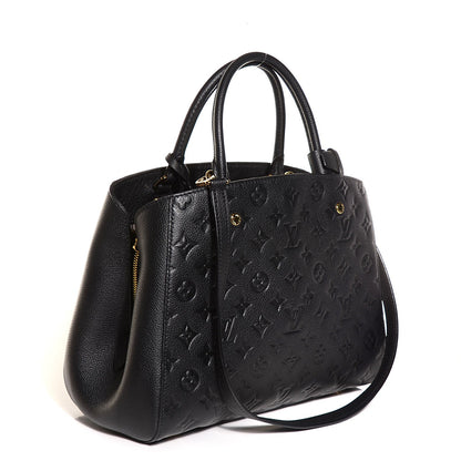 Louis Vuitton Empreinte Montaigne MM Black 3 of 8