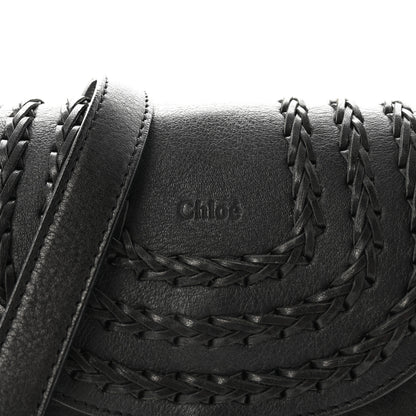 Chloe Calfskin Braided Mini Hudson Shoulder Bag Black 7 of 10