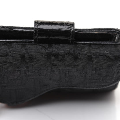 Christian Dior Monogram Compact Saddle Wallet Black 21 of 24