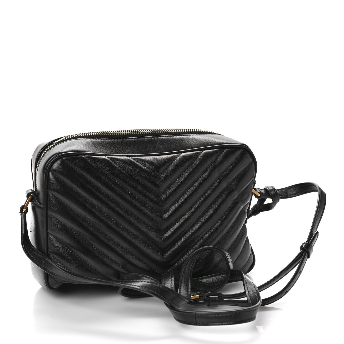 Calfskin Matelasse Monogram Lou Camera Bag Black