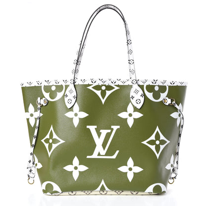 Louis Vuitton Monogram Giant Neverfull MM Kaki 4 of 10