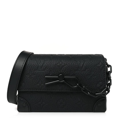 Louis Vuitton Taurillon Monogram Steamer Wearable Wallet Black 1 of 8