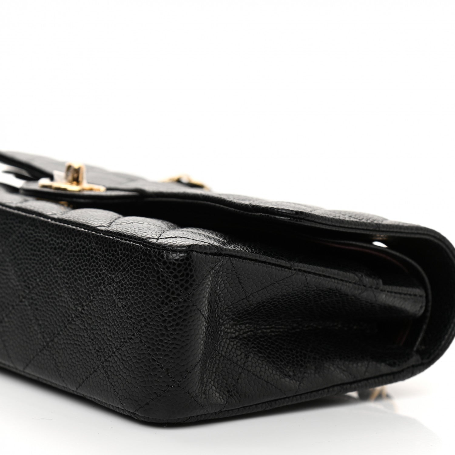 Chanel Caviar Quilted Medium Double Flap Black 11 of 12