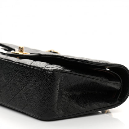 Chanel Caviar Quilted Medium Double Flap Black 11 of 12