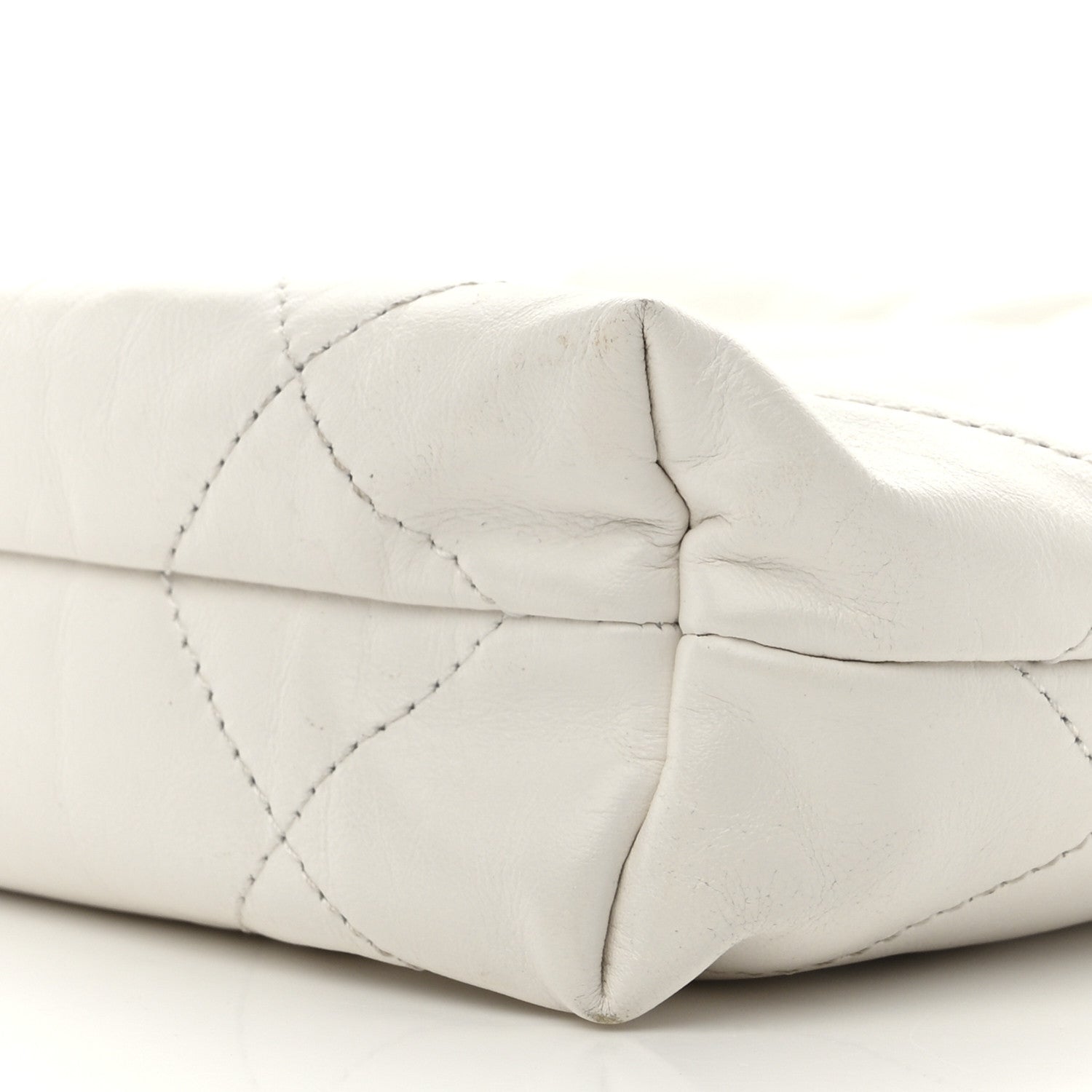 Chanel Shiny Calfskin Quilted Mini Chanel 22 White 10 of 11
