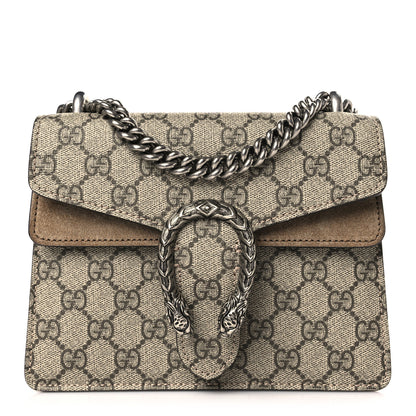 Gucci GG Supreme Monogram Mini Dionysus Shoulder Bag Taupe 1 of 10