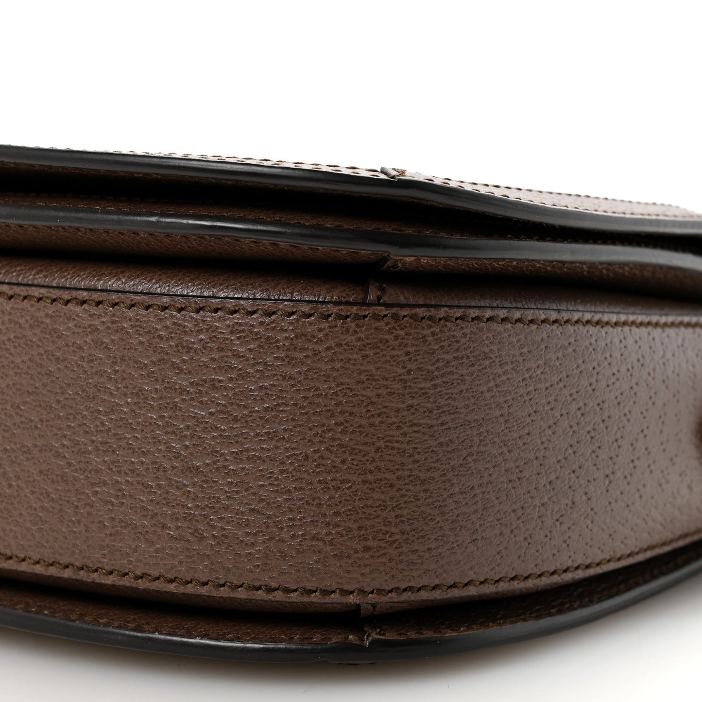 GG Supreme Monogram Web Small Ophidia Flap Messenger Bag Brown