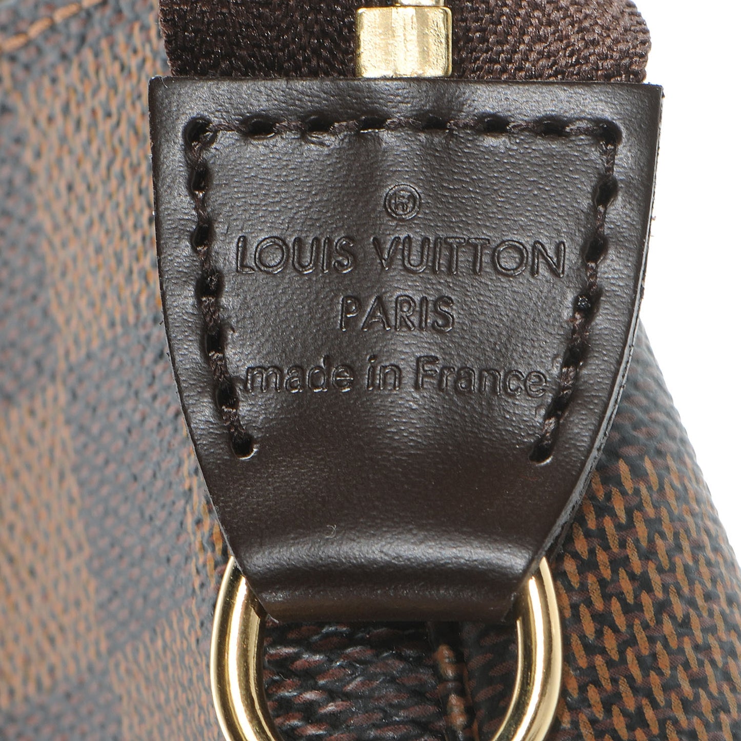 Damier Ebene Mini Pochette Accessories Bag