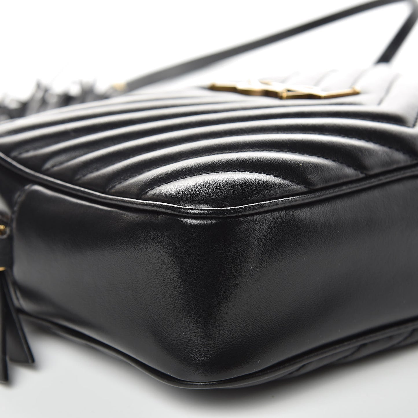 Calfskin Matelasse Monogram Lou Camera Bag Black