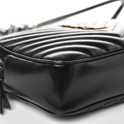 Saint Laurent Calfskin Matelasse Monogram Lou Camera Bag Black 7 of 8