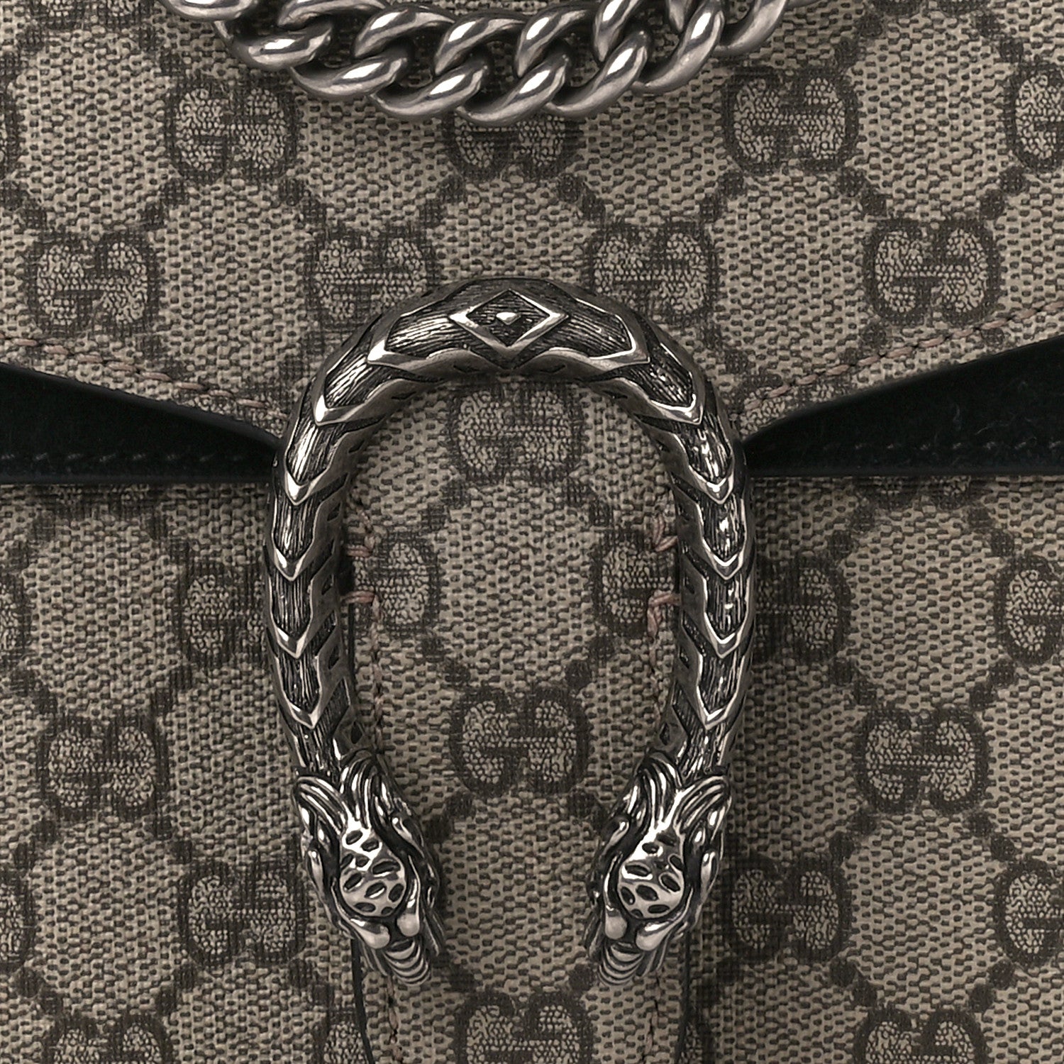 Gucci GG Supreme Monogram Mini Dionysus Shoulder Bag Black 8 of 12