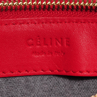 Celine Lambskin Small Trio Crossbody Bag Vermillion 5 of 7
