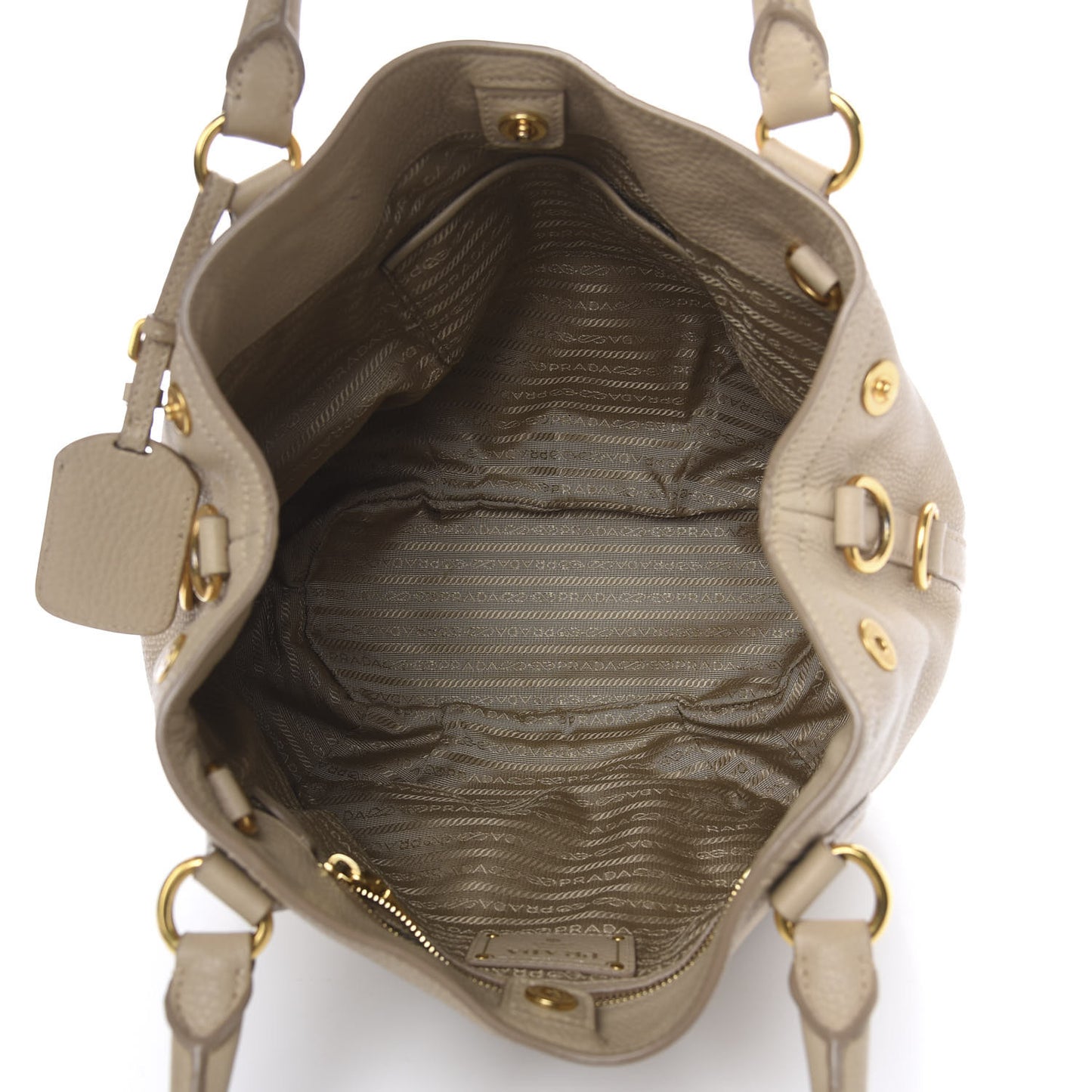 Vitello Daino Shoulder Bag Sabbia