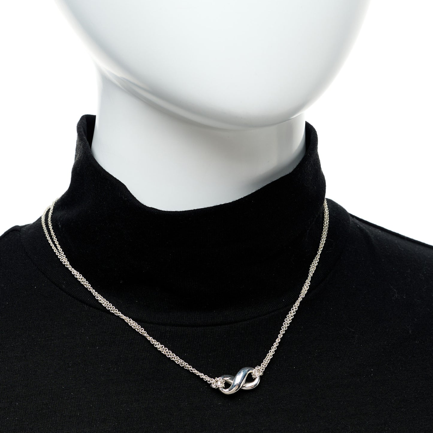 Sterling Silver Infinity Pendant Necklace