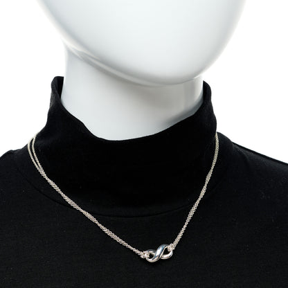 Tiffany Sterling Silver Infinity Pendant Necklace 2 of 5