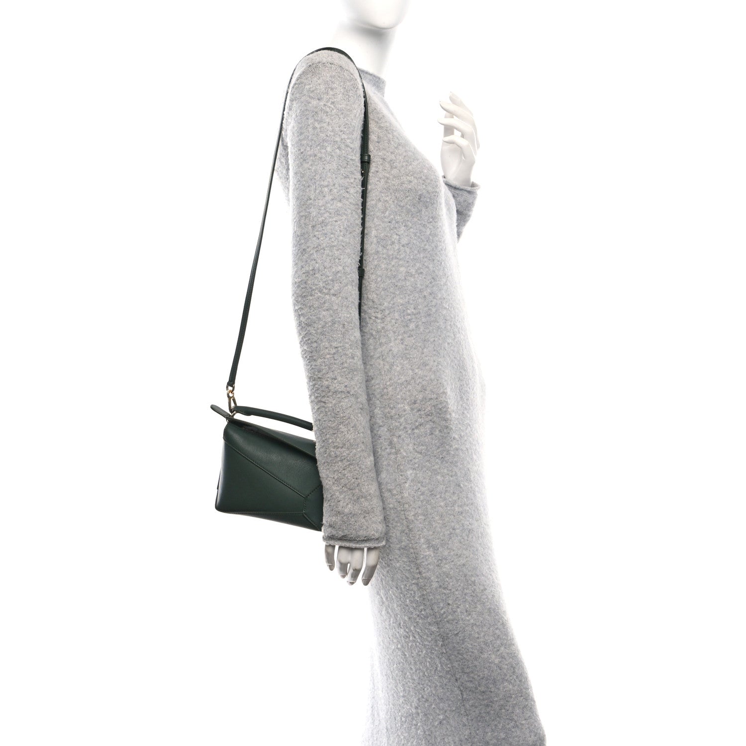 Loewe Calfskin Mini Puzzle Edge Bag Vintage Khaki 2 of 11