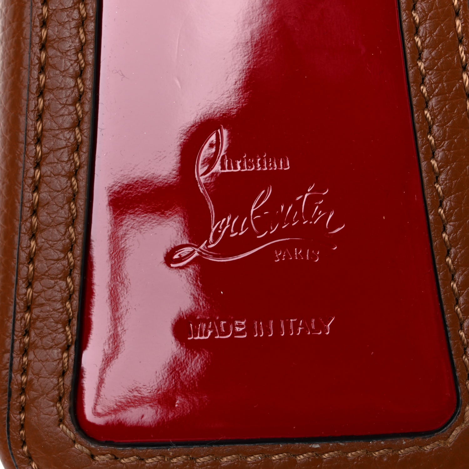 Christian Louboutin Suede Calfskin Small Rubylou Loubiwoodstock Shoulder Bag Cannelle 11 of 11