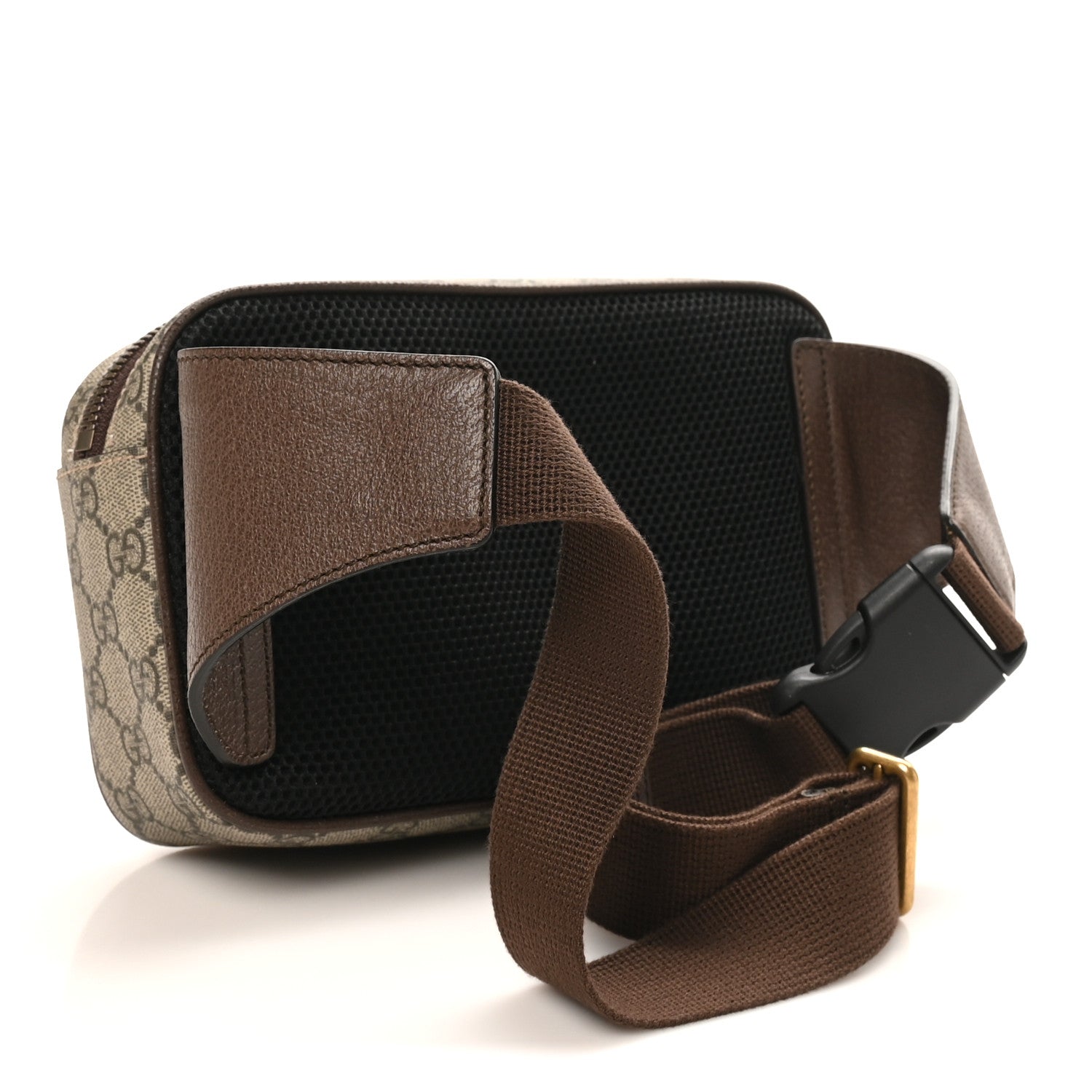 Gucci Soft GG Supreme Monogram Medium Ophidia Belt Bag Dark Brown 3 of 10