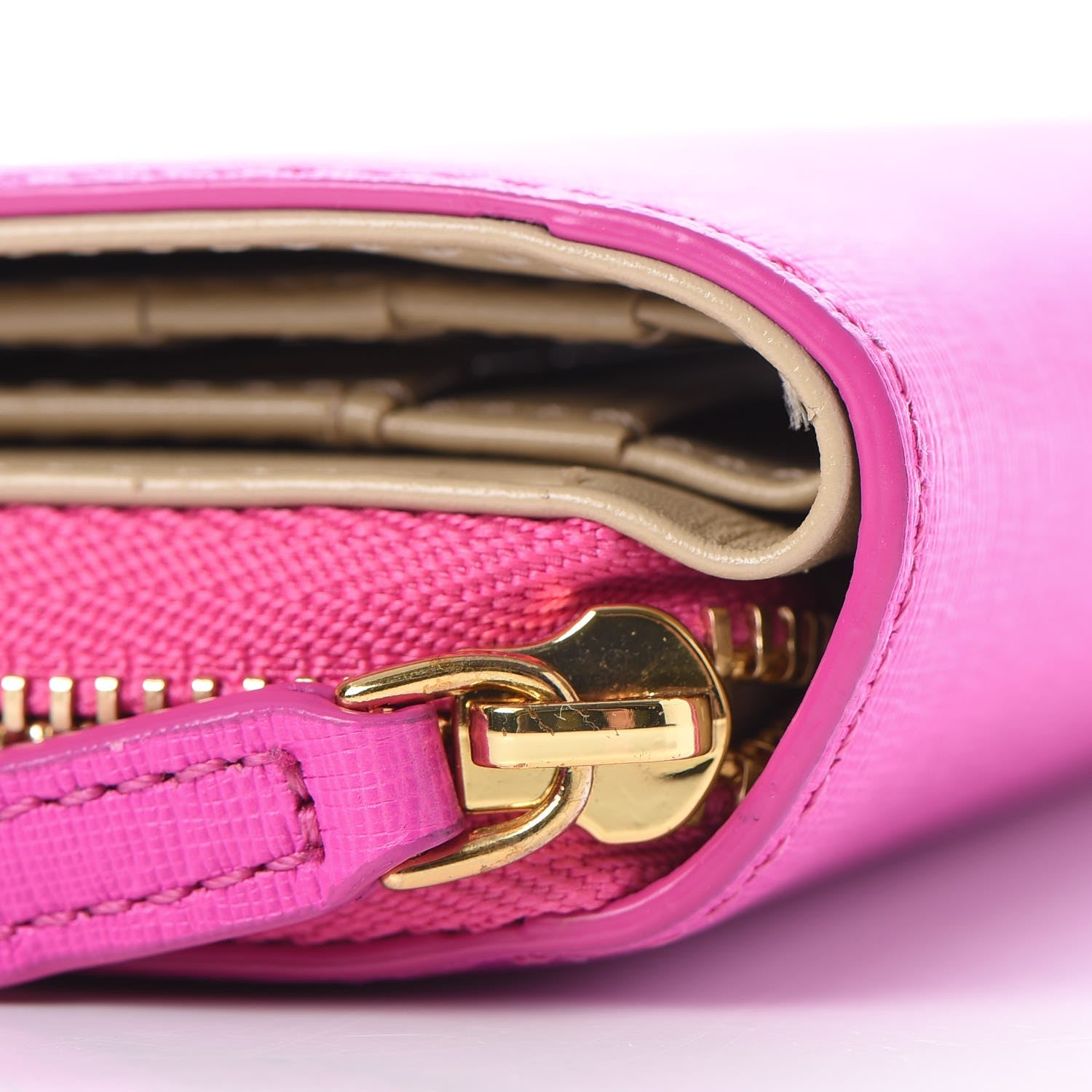MCM Coated Canvas Zip Around Wallet Electric Pink 13 of 20