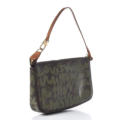 Louis Vuitton Monogram Graffiti Pochette Accessories Kaki 3 of 13