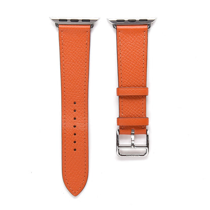 Hermes Epsom 40mm Apple Watch Single Tour Band Orange 1 of 5