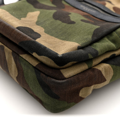 Saint Laurent Canvas Calfskin Camouflage Sid Messenger Bag Green 10 of 10