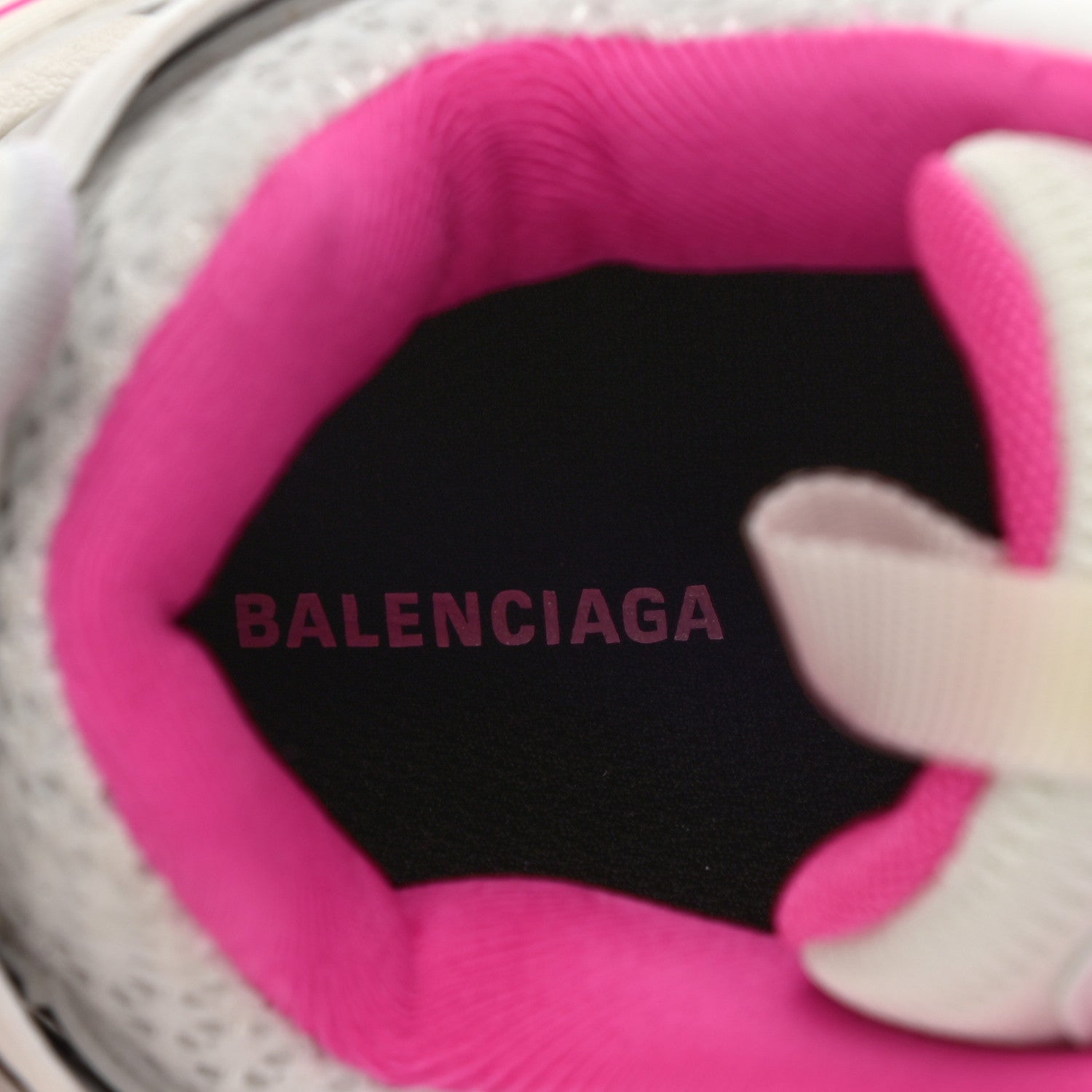 Balenciaga Mesh Rubber Bi-Color Womens Track Sneakers 39 White Fluo Pink 6 of 7