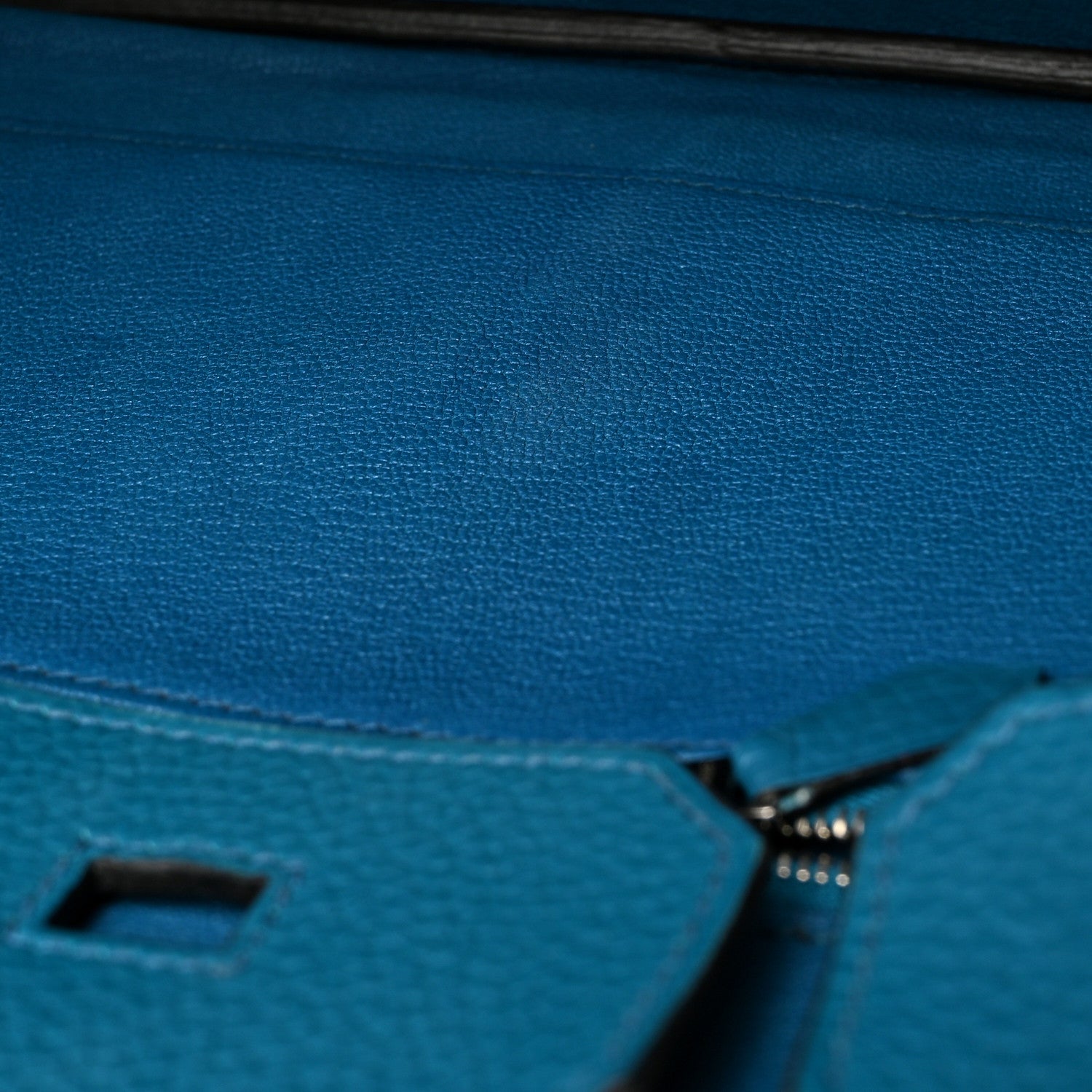 Hermes Taurillon Clemence Birkin 30 Bleu Izmir 16 of 18
