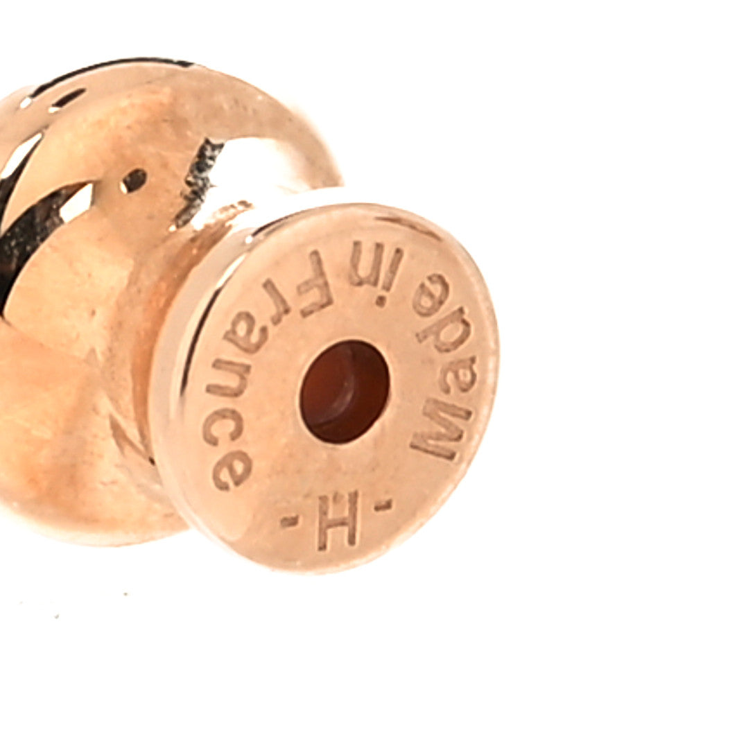 Rose Gold Lacquered Mini Pop H Earrings Rose Sakura