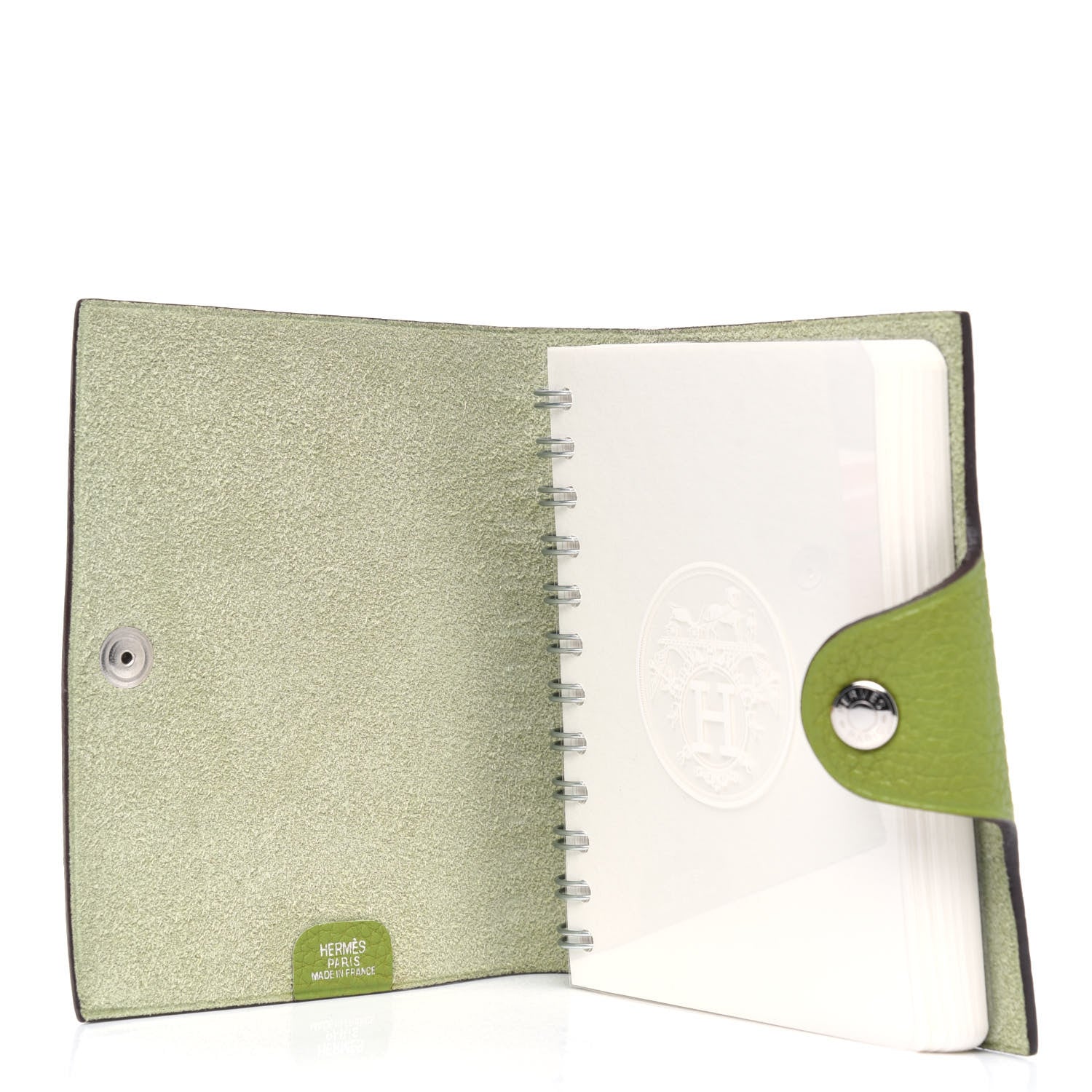 Hermes Togo Ulysse Mini Notebook Cover Vert Anis 3 of 4