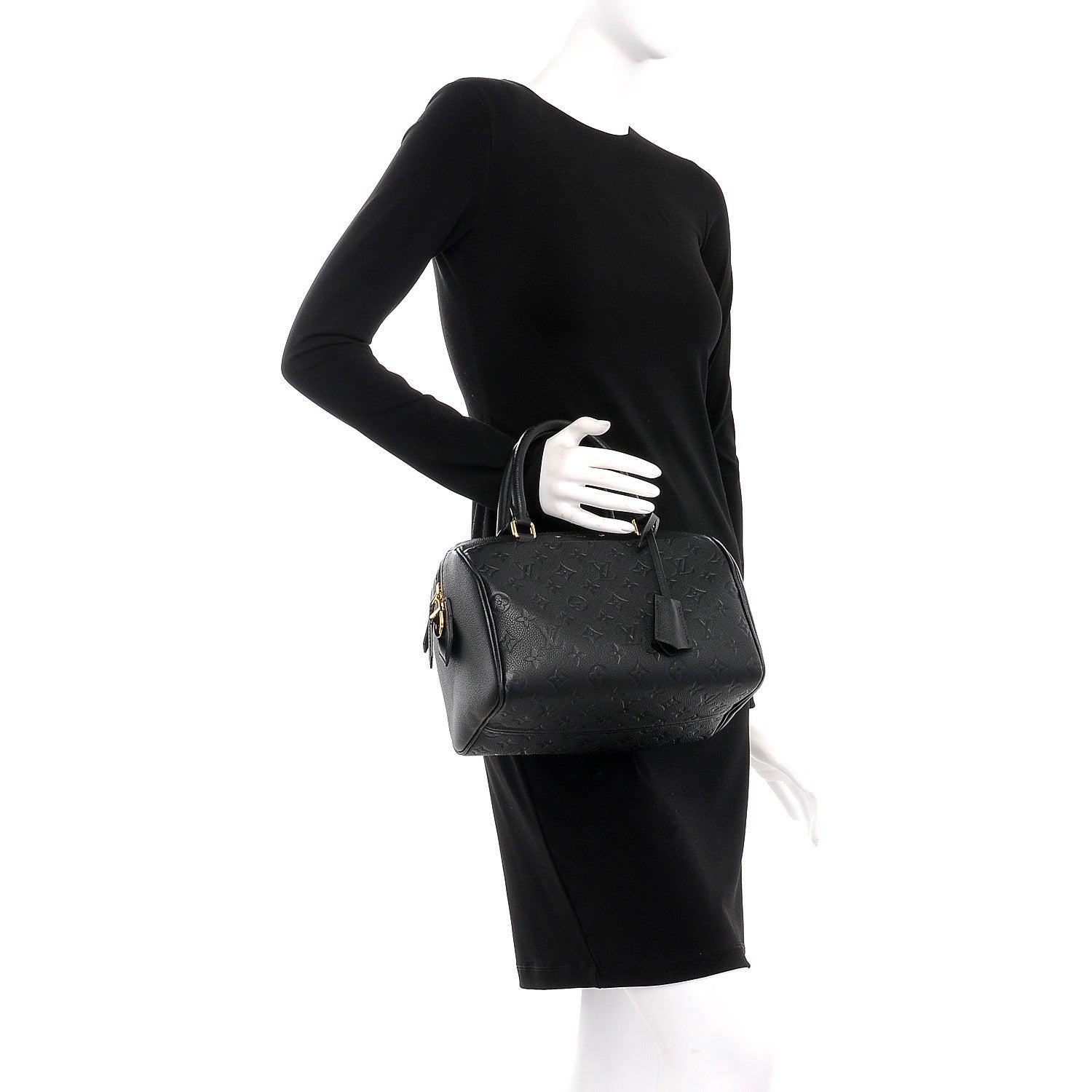 Louis Vuitton Empreinte Speedy Bandouliere 25 NM Black 4 of 12