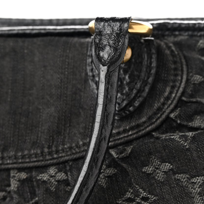 Louis Vuitton Denim Neo Cabby MM Black 18 of 20