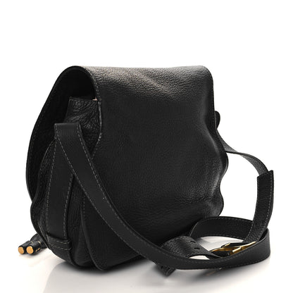 Chloe Calfskin Medium Marcie Round Crossbody Bag Black 3 of 7